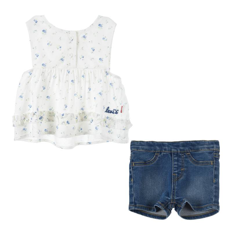 Levis Kids Top & Shorts Set, 2 Stk. tlg. mit Blümchenprint von Levi's Kids