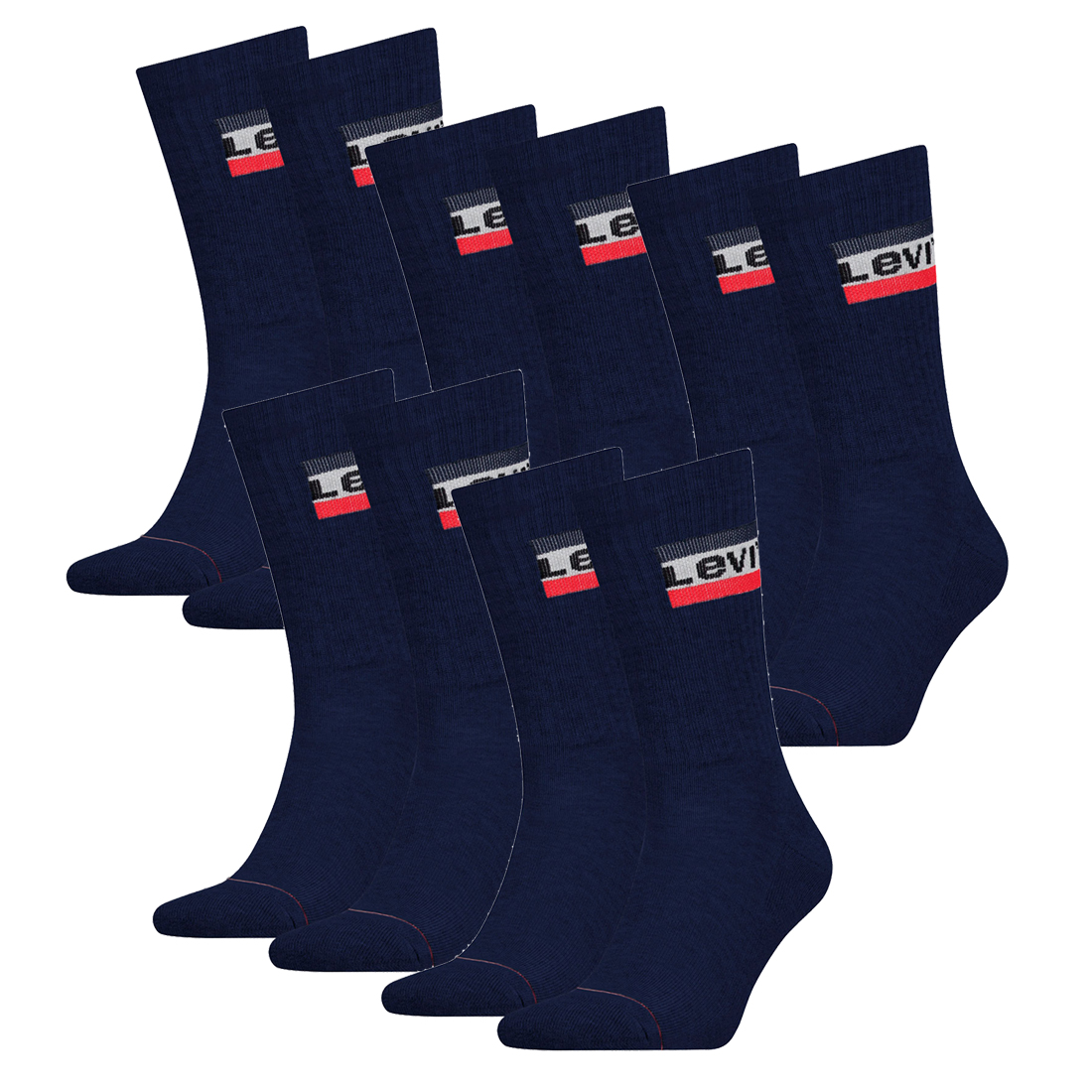 10 Paar Levis 144NDL Regular Cut SPR Unisex Socken Strümpfe 902012001 von Levi&#039;s