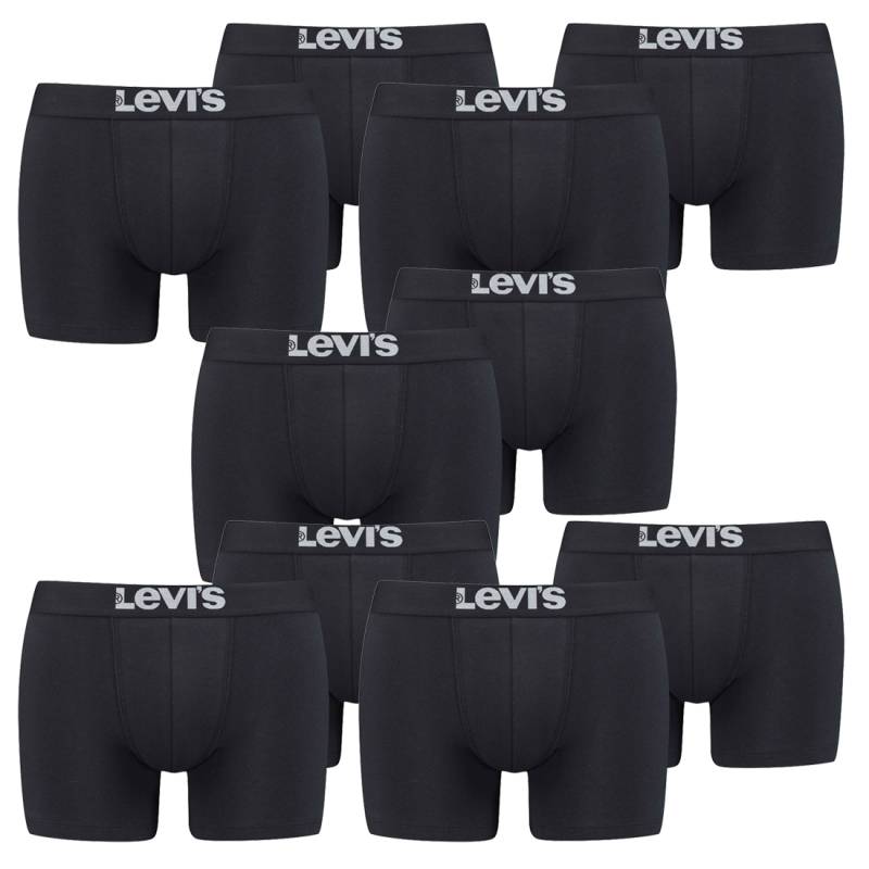 10er Pack Herren Levis Solid Basic Boxer Brief Boxershorts Unterwäsche Pants von Levi&#039;s