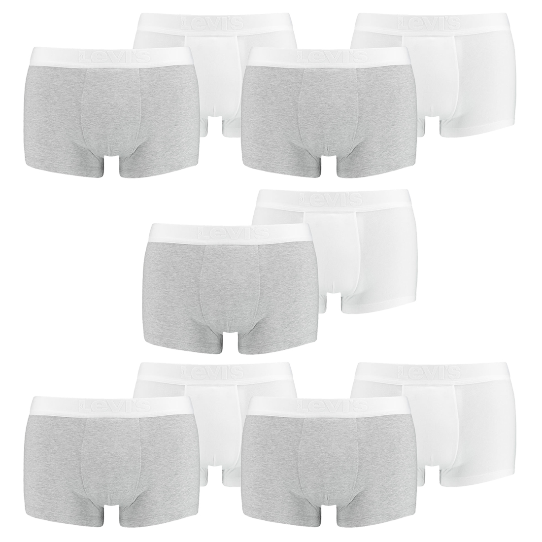 10er Pack Levis Herren Premium Trunk Boxer Shorts Unterhose Pant Unterwäsche von Levi&#039;s