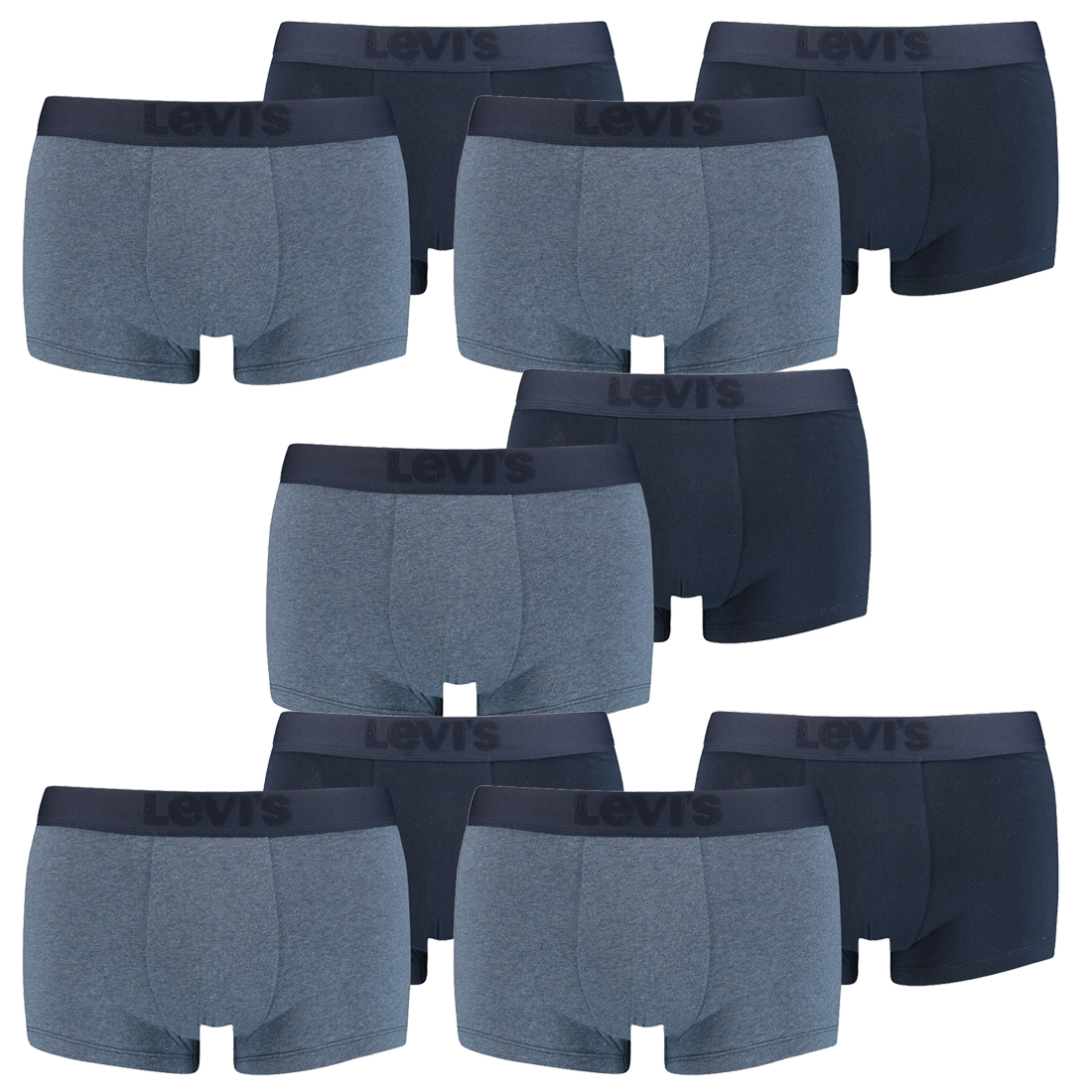 10er Pack Levis Herren Premium Trunk Boxer Shorts Unterhose Pant Unterwäsche von Levi&#039;s