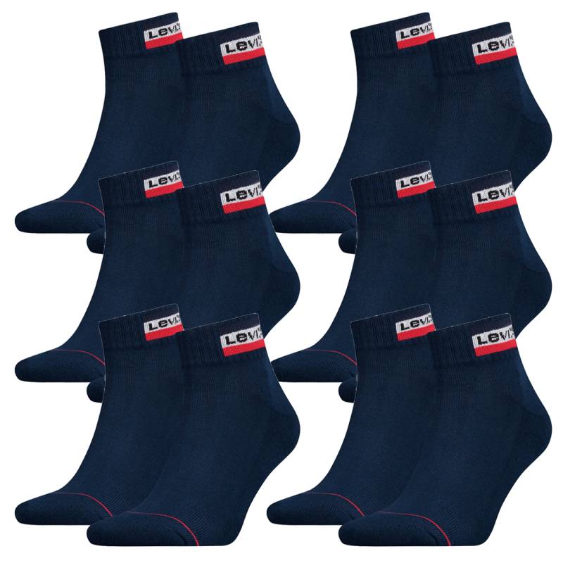 12 Paar Levis 144NDL Mid Cut SPRTWR L Unisex Socken Strümpfe 902011001 von Levi&#039;s