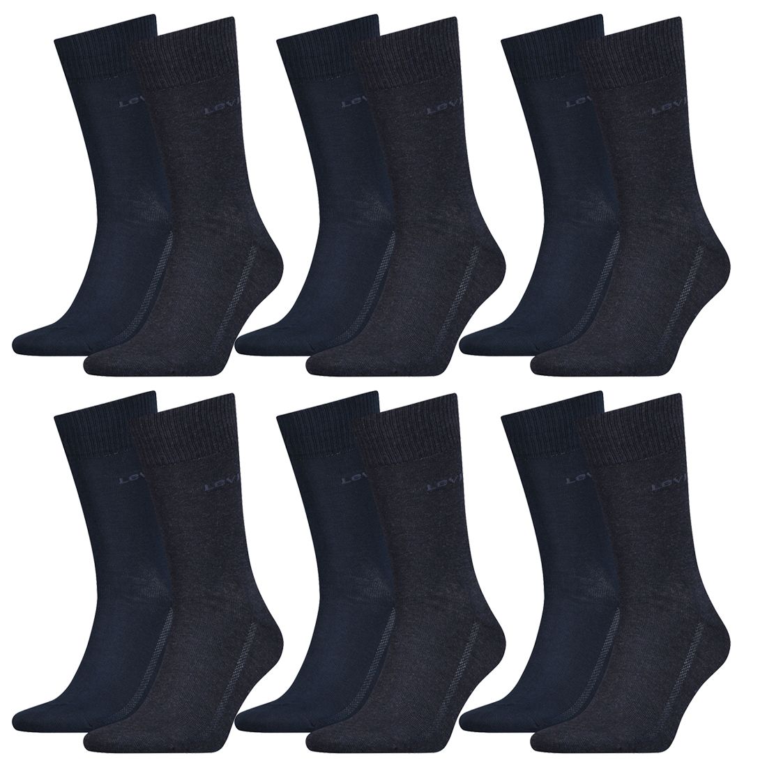 12 Paar Levis 168SF Regular Cut Socken Unisex Strümpfe 993053001 von Levi&#039;s