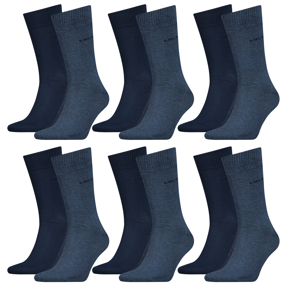 12 Paar Levis 168SF Regular Cut Socken Unisex Strümpfe 993053001 von Levi&#039;s