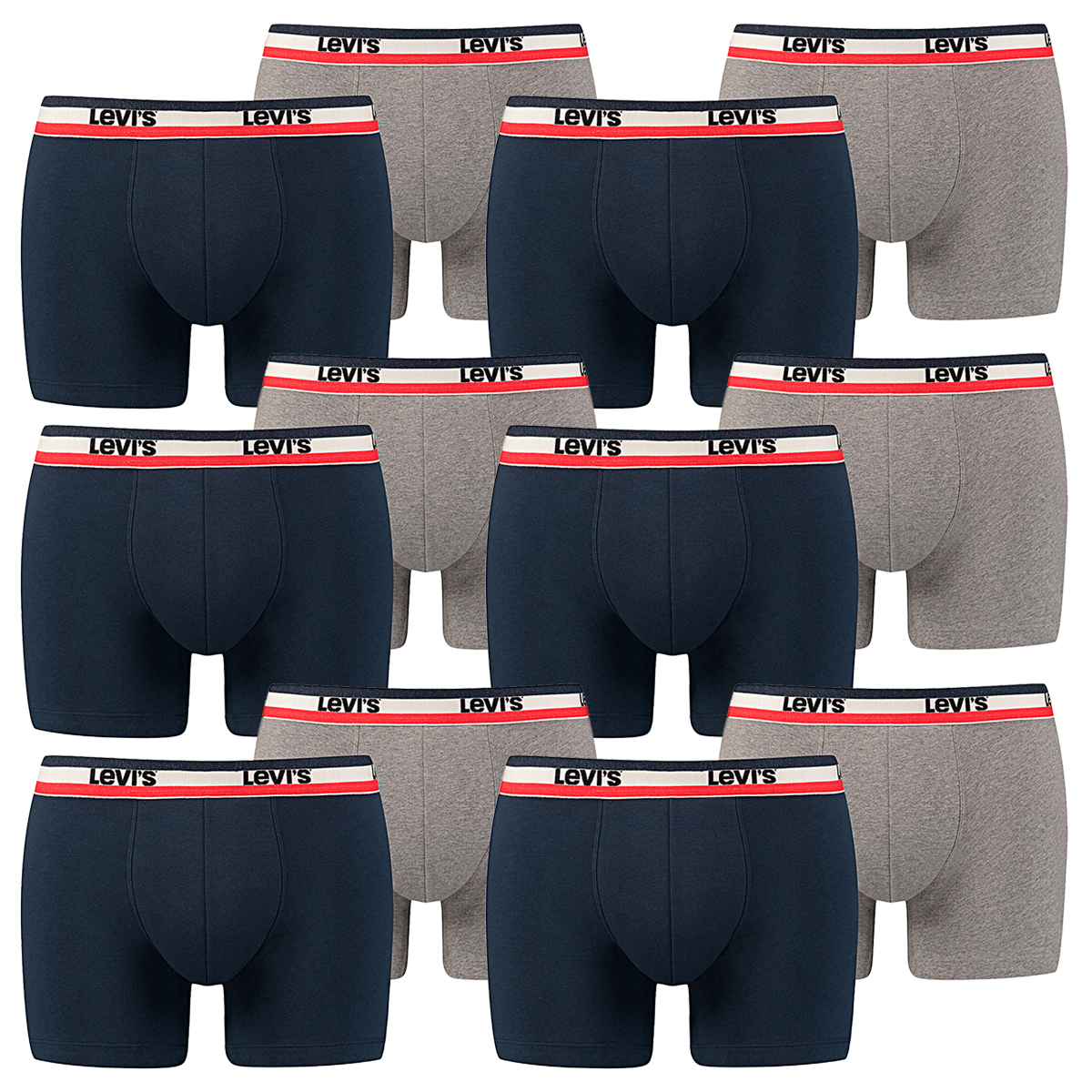 12 er Pack Levis Boxer Brief Boxershorts Men Herren Unterhose Pant Unterwäsche von Levi&#039;s