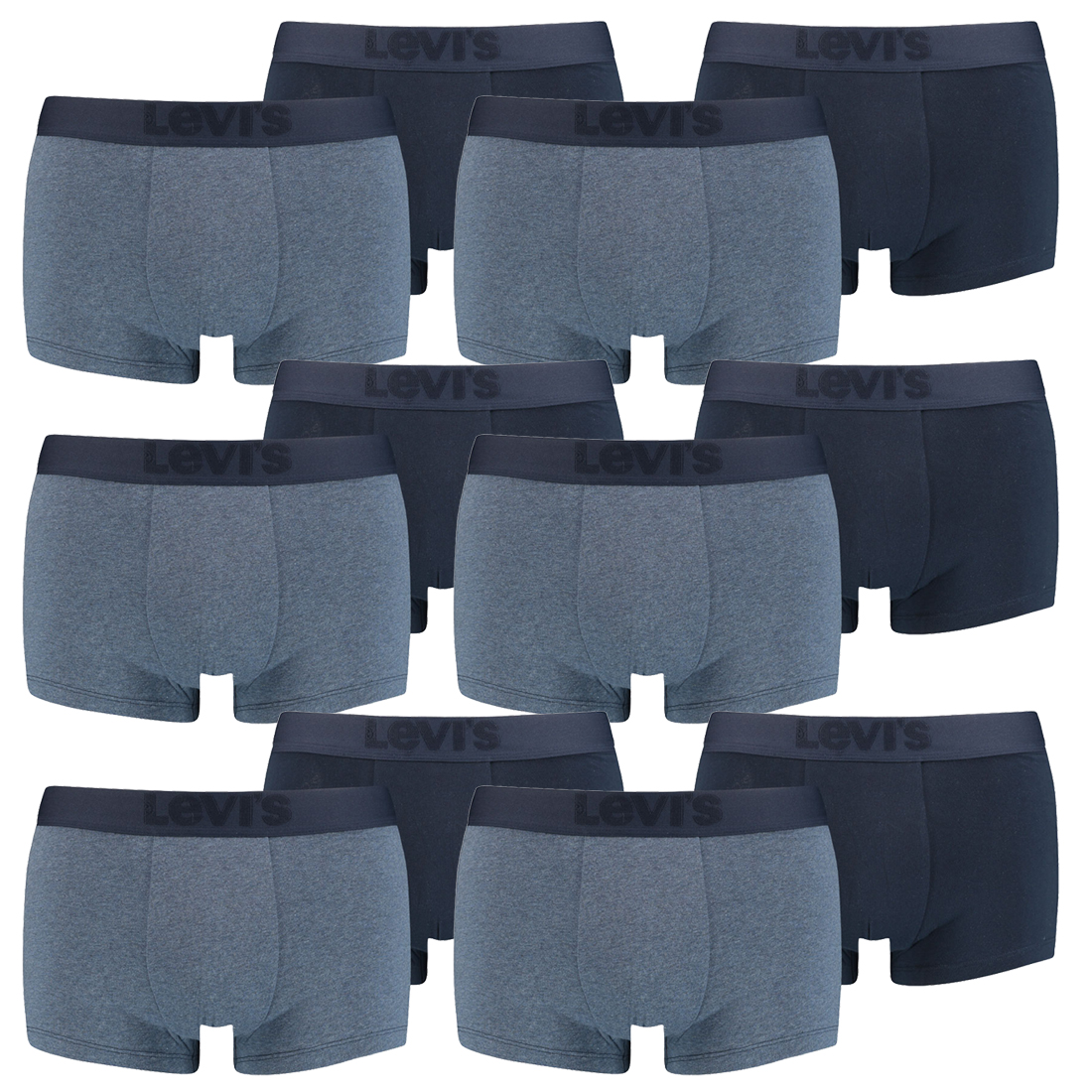 12er Pack Levis Herren Premium Trunk Boxer Shorts Unterhose Pant Unterwäsche von Levi&#039;s