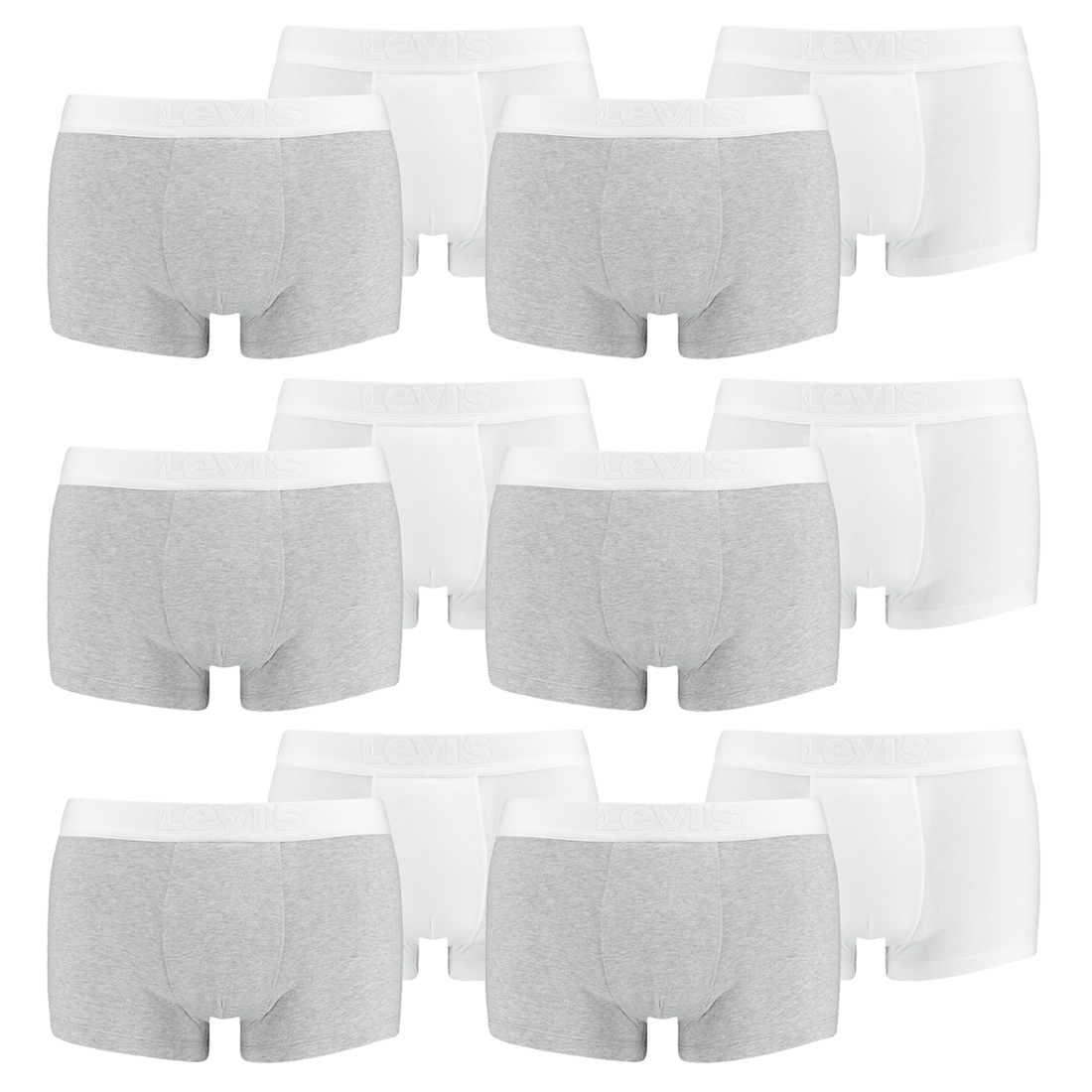 12er Pack Levis Herren Premium Trunk Boxer Shorts Unterhose Pant Unterwäsche von Levi&#039;s
