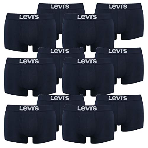 12er Pack Levis Men Solid Basic Trunk Boxershorts Unterhose Pant Unterwäsche, Farbe:321 - Navy, Bekleidungsgröße:XL von Levi's