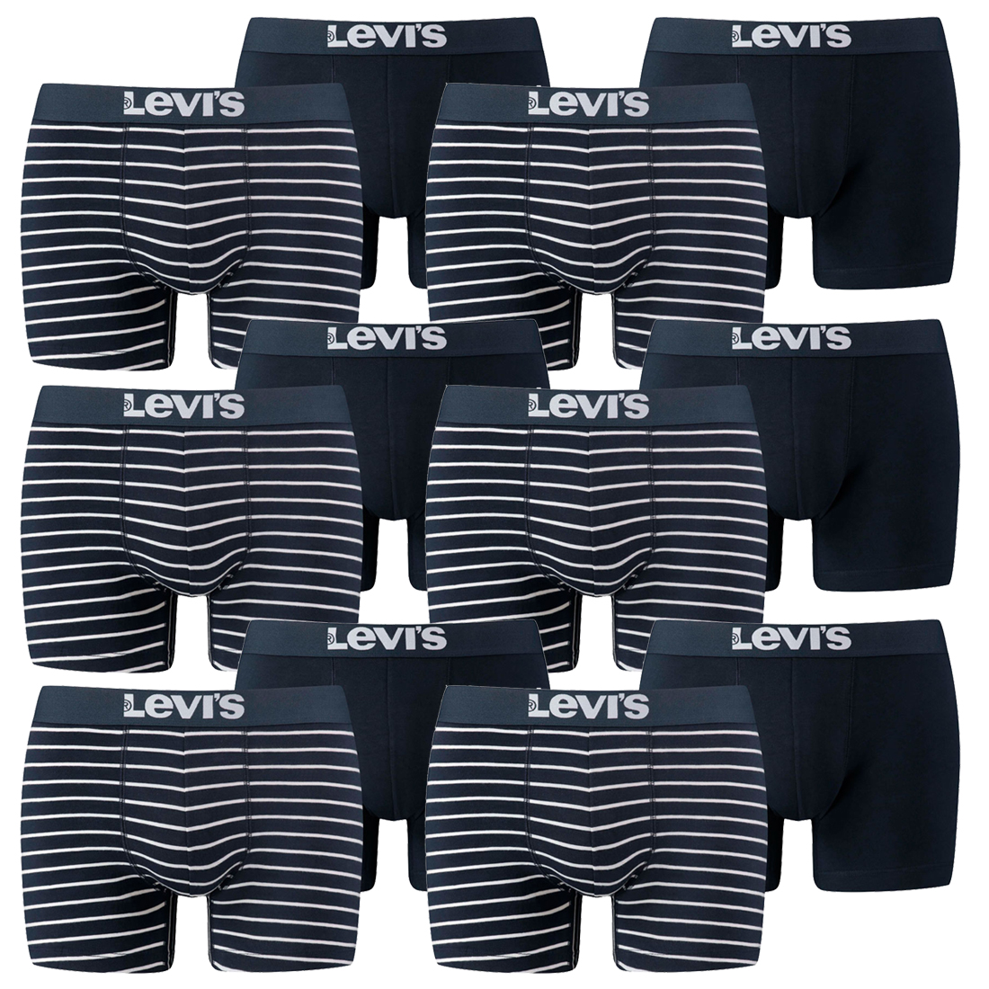 12er Pack Levis Men Vintage Stripe YD B Boxer Brief Boxershorts Unterhose Pant U... 12er Pack Levis Men Vintage Stripe YD B Boxer Brief Boxershorts Unterhose Pant U... von Levi's