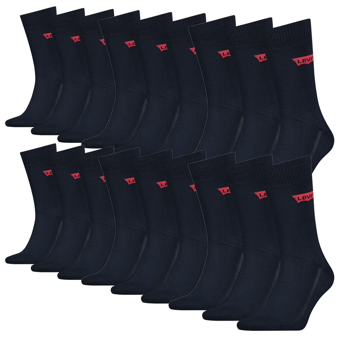 18 Paar Levis 168SF Regular Cut Unisex Socken Sneakersocken Strümpfe 903052001 von Levi&#039;s