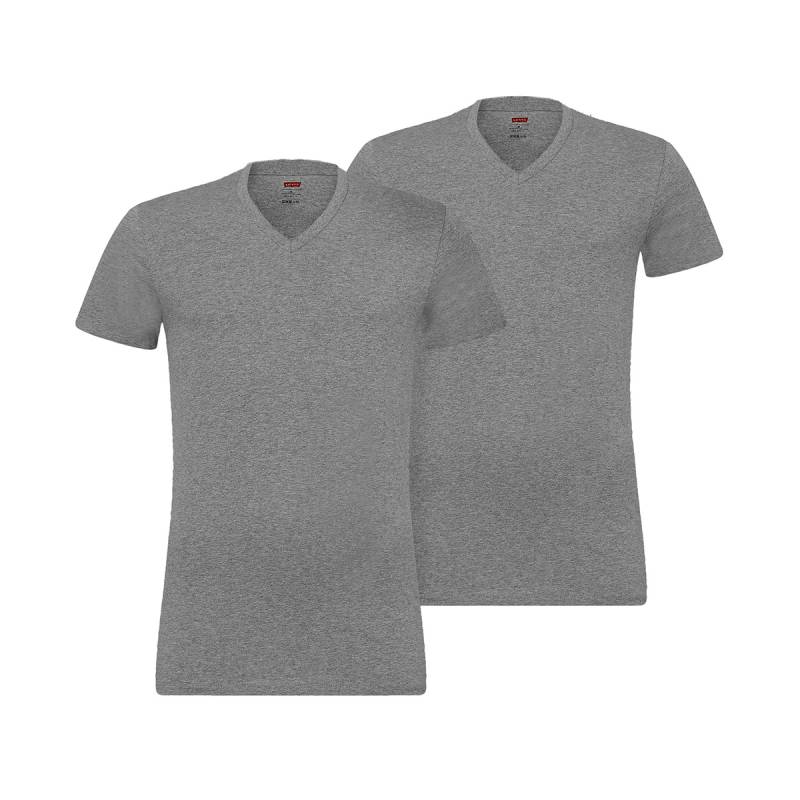 2 er Pack Levis V-Neck T-Shirt Men Herren Unterhemd V-Ausschnitt von Levi's