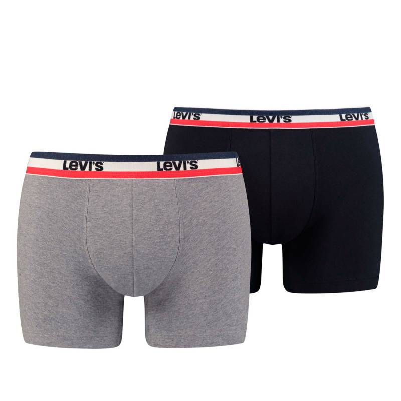 2er Pack Herren Levis SPRTSWR LOGO BOXER BRIEF Boxershorts Unterwäsche Pants von Levi&#039;s