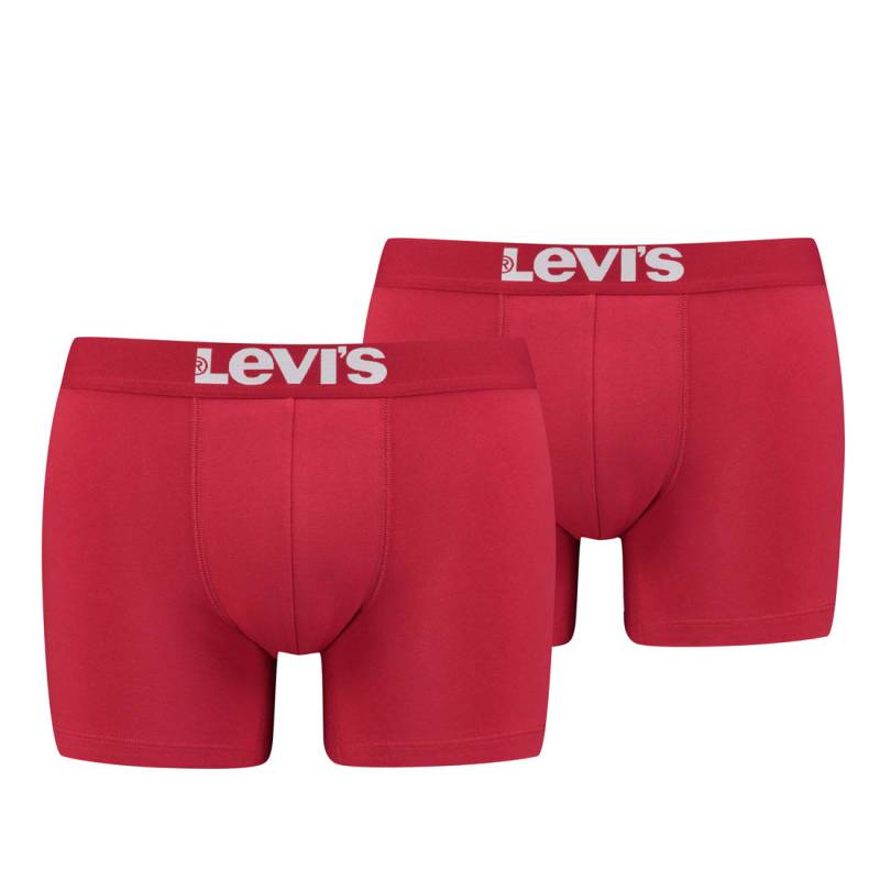 2er Pack Herren Levis Solid Basic Boxer Brief Boxershorts Unterwäsche Pants von Levi&#039;s