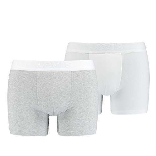 2er Pack Levis Premium Boxer Brief Boxershorts Herren Unterhose Pant Unterwäsche, Farbe:White, Bekleidungsgröße:XXL von Levi's