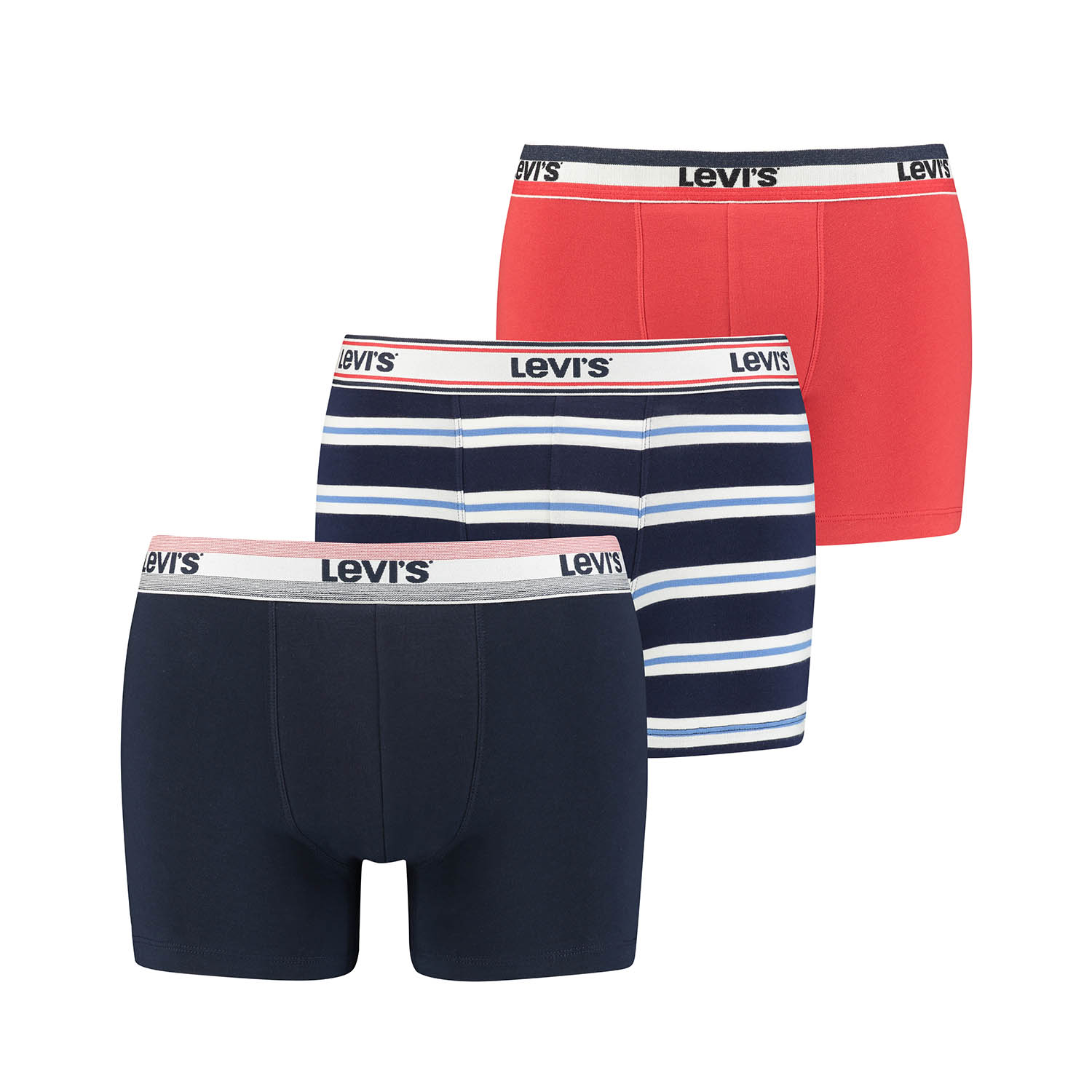 3 er Pack Levis Boxer Brief Herren LOGO Boxershorts Unterhose Pant Unterwäsche G... von Levi&#039;s