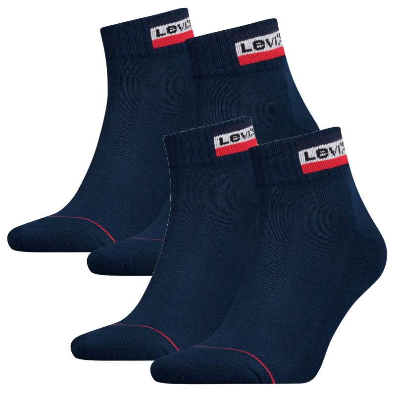 4 Paar Levis 144NDL Mid Cut SPRTWR L Unisex Socken Strümpfe 902011001 von Levi&#039;s