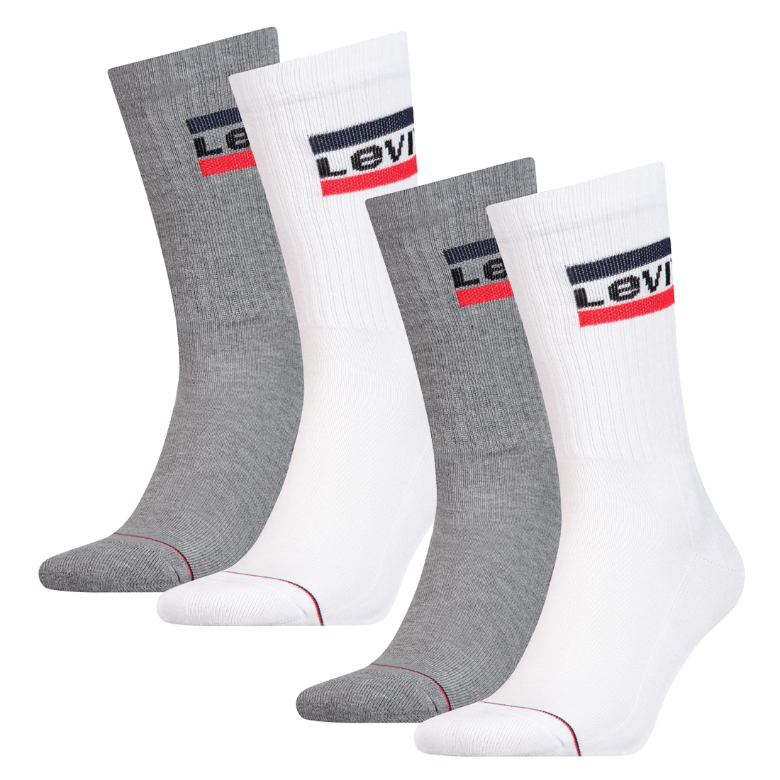 4 Paar Levis 144NDL Regular Cut SPR Unisex Socken Strümpfe 902012001 von Levi&#039;s