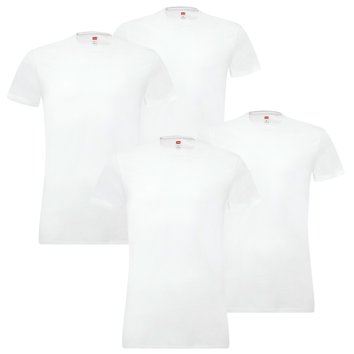 4 er Pack Levis 200SF Crew T-Shirt Men Herren Unterhemd Rundhals von Levi&#039;s