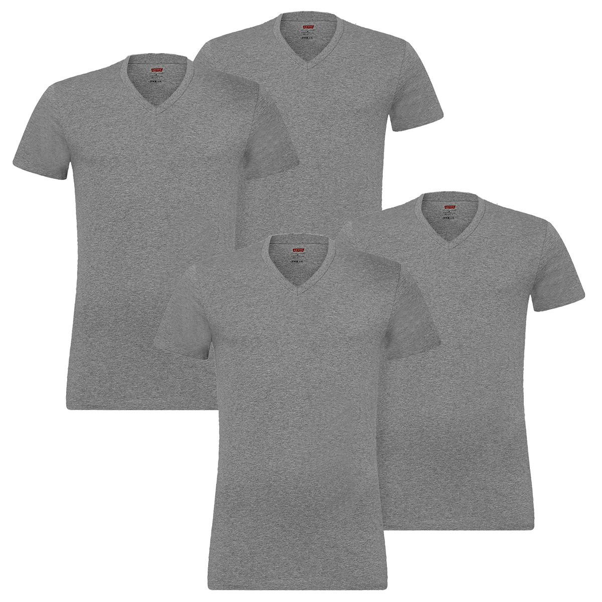 4 er Pack Levis 200SF V-Neck T-Shirt Men Herren Unterhemd V-Ausschnitt von Levi&#039;s