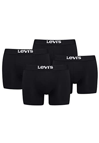 4 er Pack Levis Boxer Brief Boxershorts Men Herren Unterhose Pant Unterwäsche, Farbe:Black, Bekleidungsgröße:S von Levi's