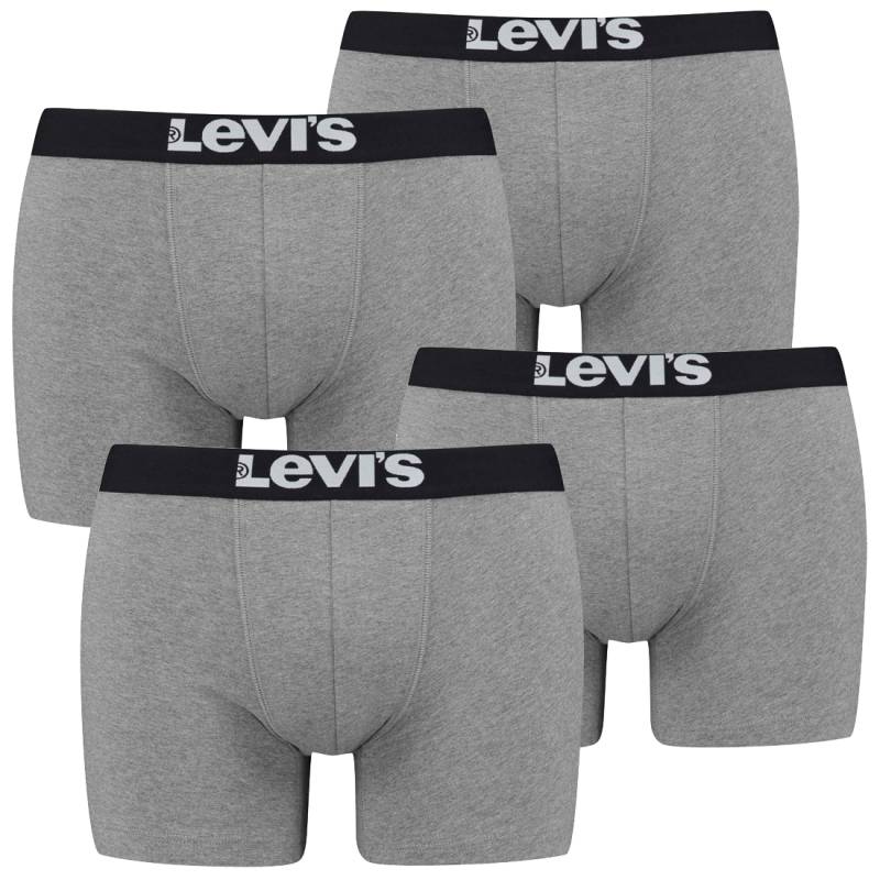 4er Pack Herren Levis Solid Basic Boxer Brief Boxershorts Unterwäsche Pants von Levi&#039;s