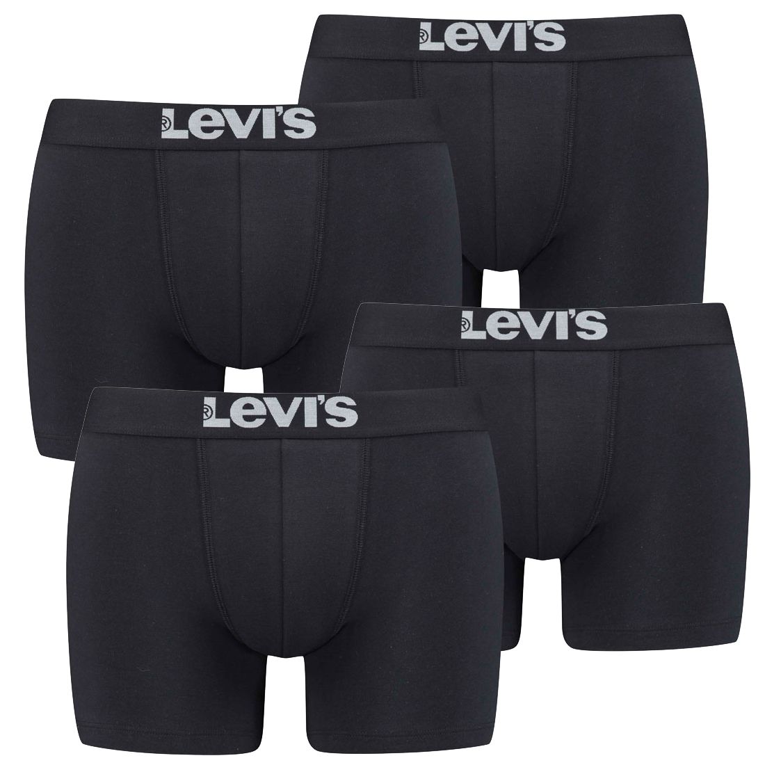 4er Pack Herren Levis Solid Basic Boxer Brief Boxershorts Unterwäsche Pants von Levi&#039;s