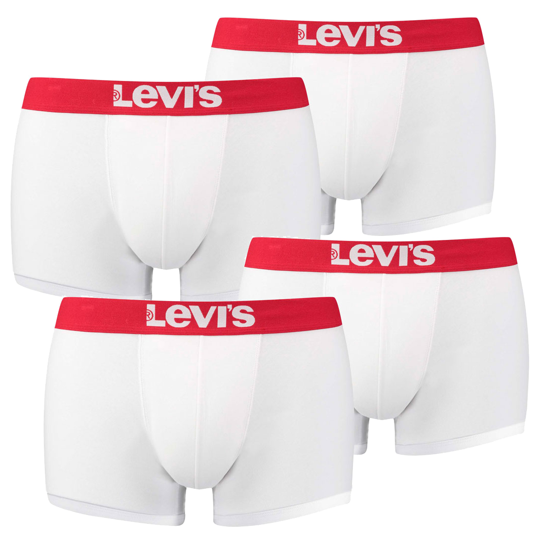 4er Pack Levis Men Solid Basic Trunk Boxershorts Unterhose Pant Unterwäsche von Levi&#039;s