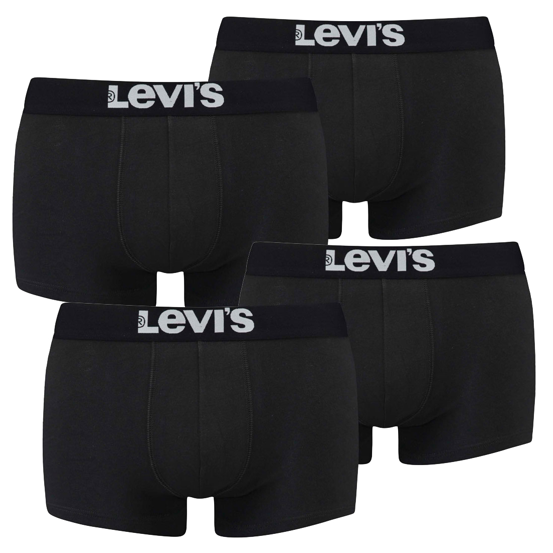 4er Pack Levis Men Solid Basic Trunk Boxershorts Unterhose Pant Unterwäsche von Levi&#039;s