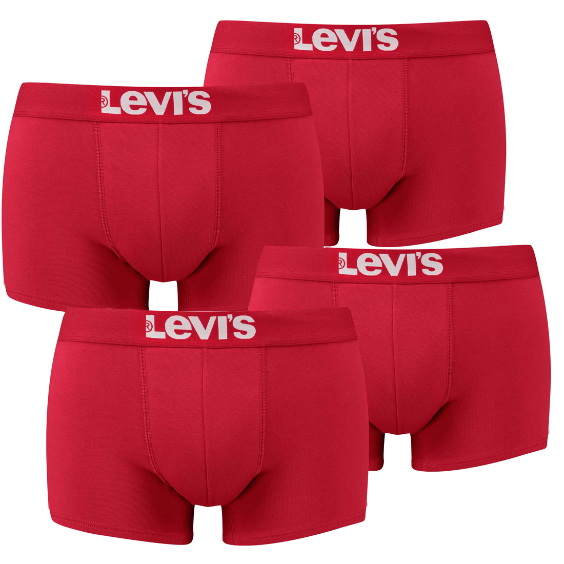 4er Pack Levis Men Solid Basic Trunk Boxershorts Unterhose Pant Unterwäsche von Levi&#039;s