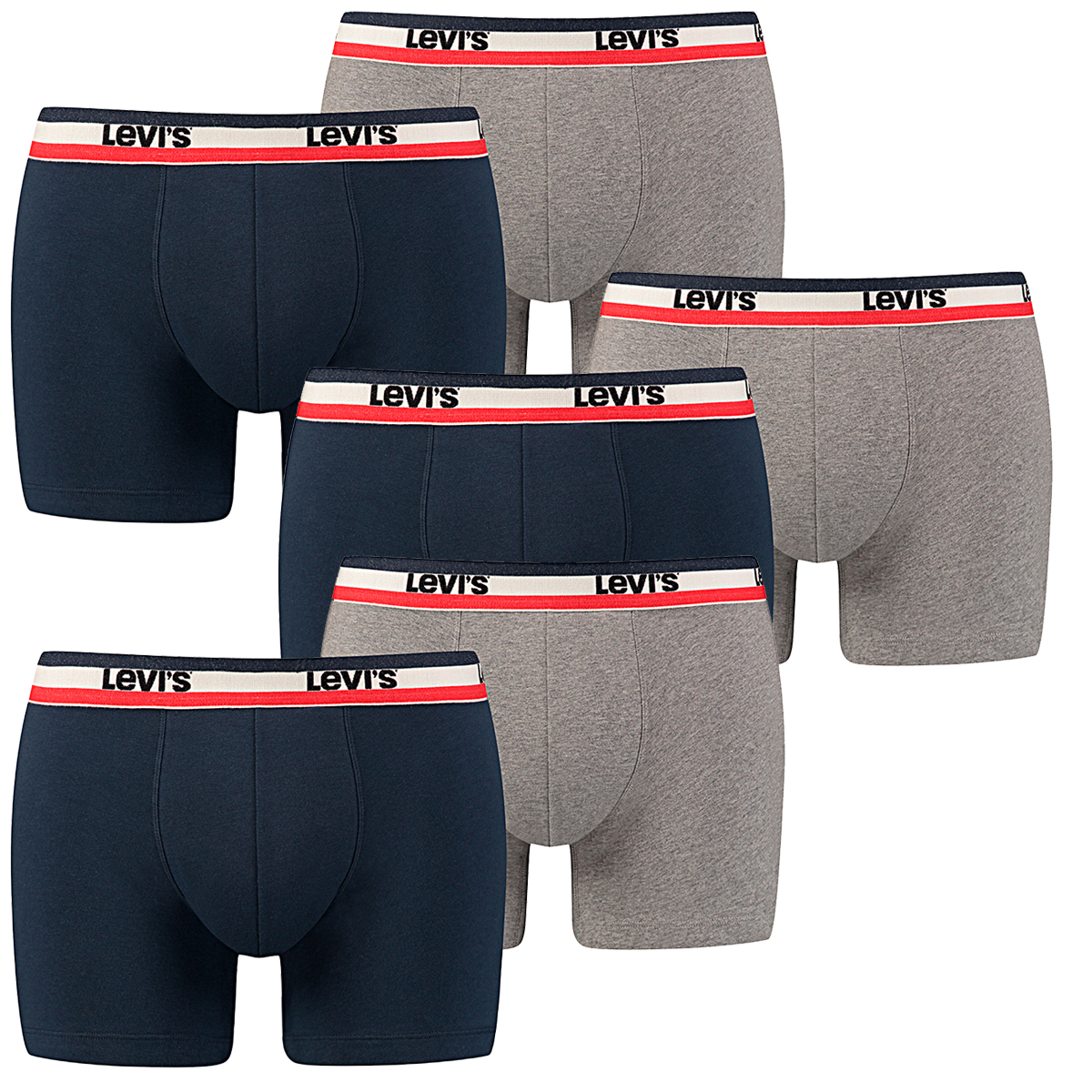 6 er Pack Levis Boxer Brief Boxershorts Men Herren Unterhose Pant Unterwäsche von Levi&#039;s