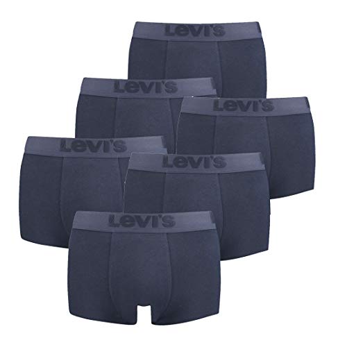 6er Pack Levis Men Premium Trunk Boxershorts Herren Unterhose Pant Unterwäsche, Farbe:Navy, Bekleidungsgröße:S von LEVI'S