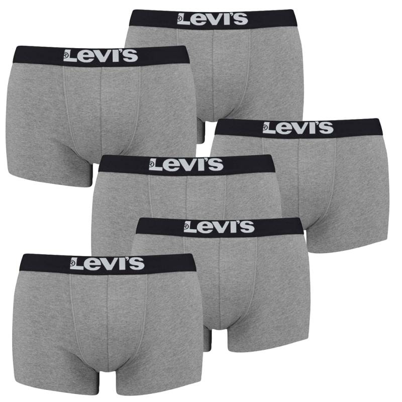 6er Pack Levis Men Solid Basic Trunk Boxershorts Unterhose Pant Unterwäsche von Levi&#039;s