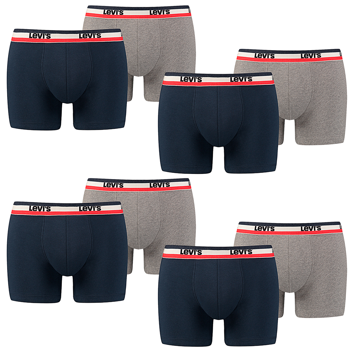 8 er Pack Levis Boxer Brief Boxershorts Men Herren Unterhose Pant Unterwäsche von Levi&#039;s