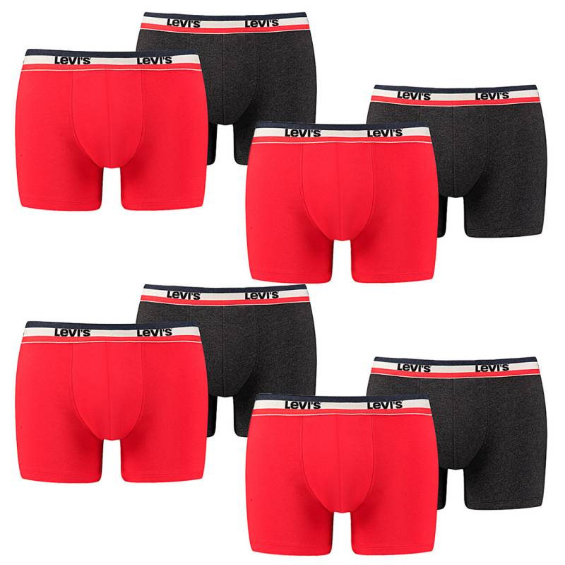 8er Pack Herren Levis SPRTSWR LOGO BOXER BRIEF Boxershorts Unterwäsche Pants von Levi&#039;s