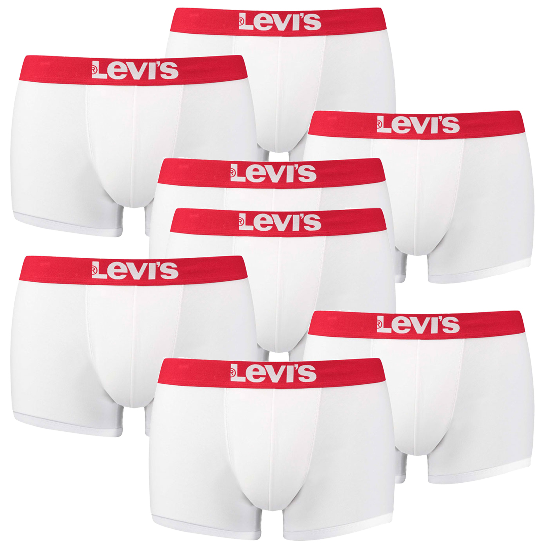 8er Pack Levis Men Solid Basic Trunk Boxershorts Unterhose Pant Unterwäsche von Levi&#039;s