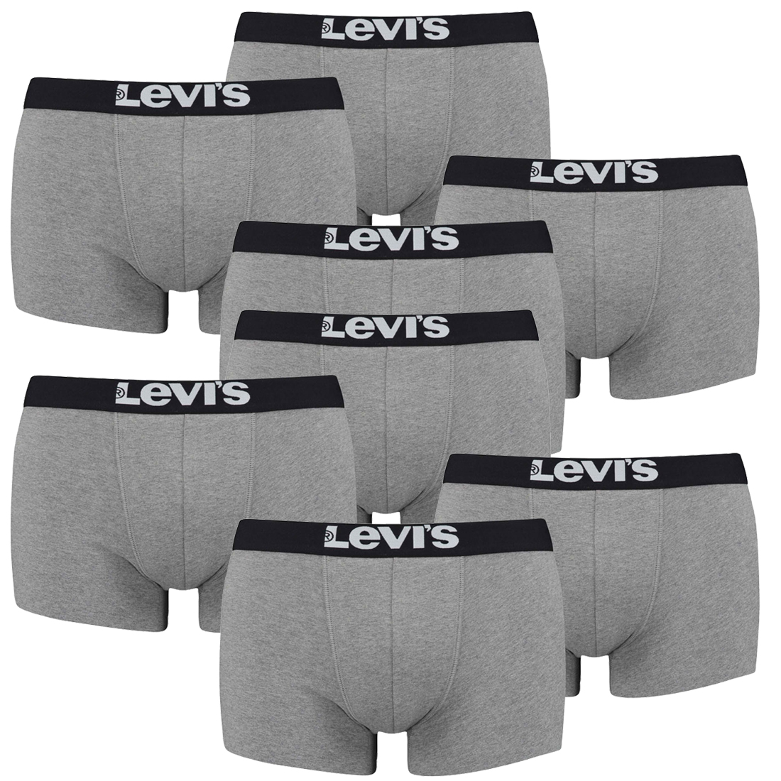 8er Pack Levis Men Solid Basic Trunk Boxershorts Unterhose Pant Unterwäsche von Levi&#039;s