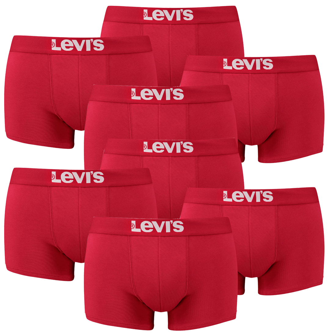 8er Pack Levis Men Solid Basic Trunk Boxershorts Unterhose Pant Unterwäsche von Levi&#039;s