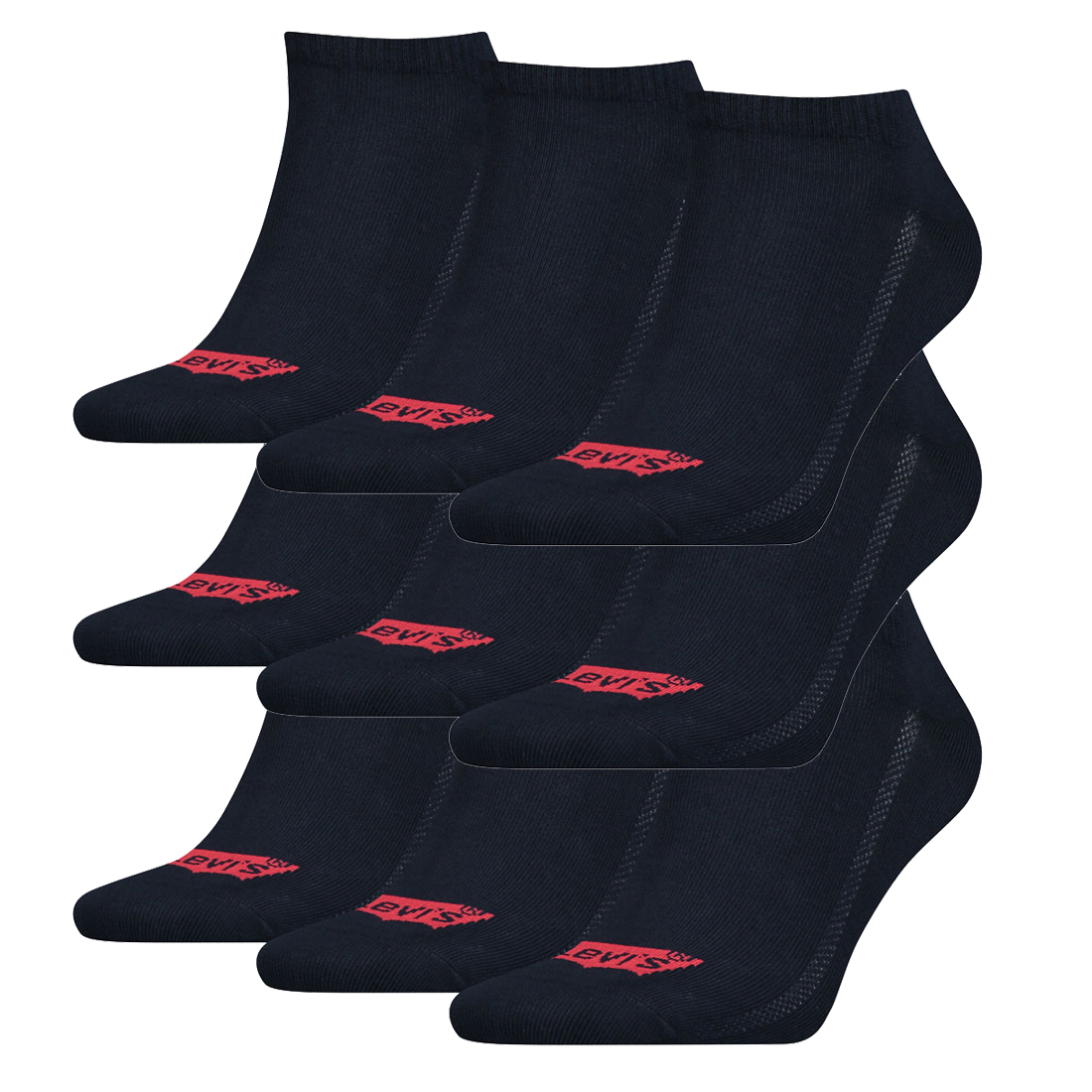 9 Paar Levis 168SF Low Cut Batwing Logo Unisex Socken Sneakersocken Strümpfe 903... von Levi&#039;s