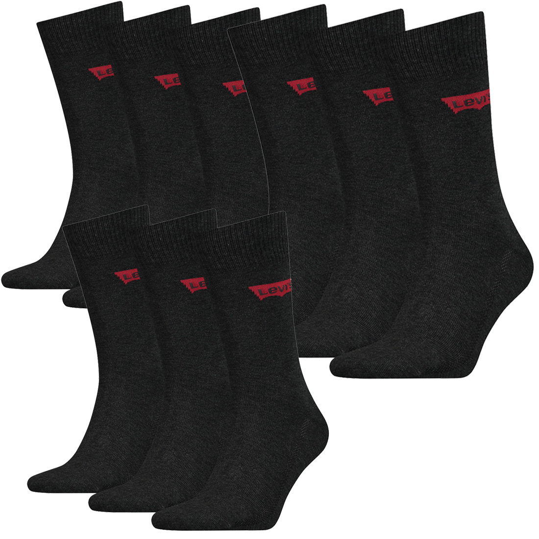 9 Paar Levis 168SF Regular Cut Unisex Socken Sneakersocken Strümpfe 903052001 von Levi&#039;s