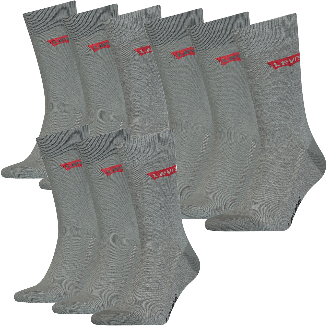 9 Paar Levis 168SF Regular Cut Unisex Socken Sneakersocken Strümpfe 903052001 von Levi&#039;s