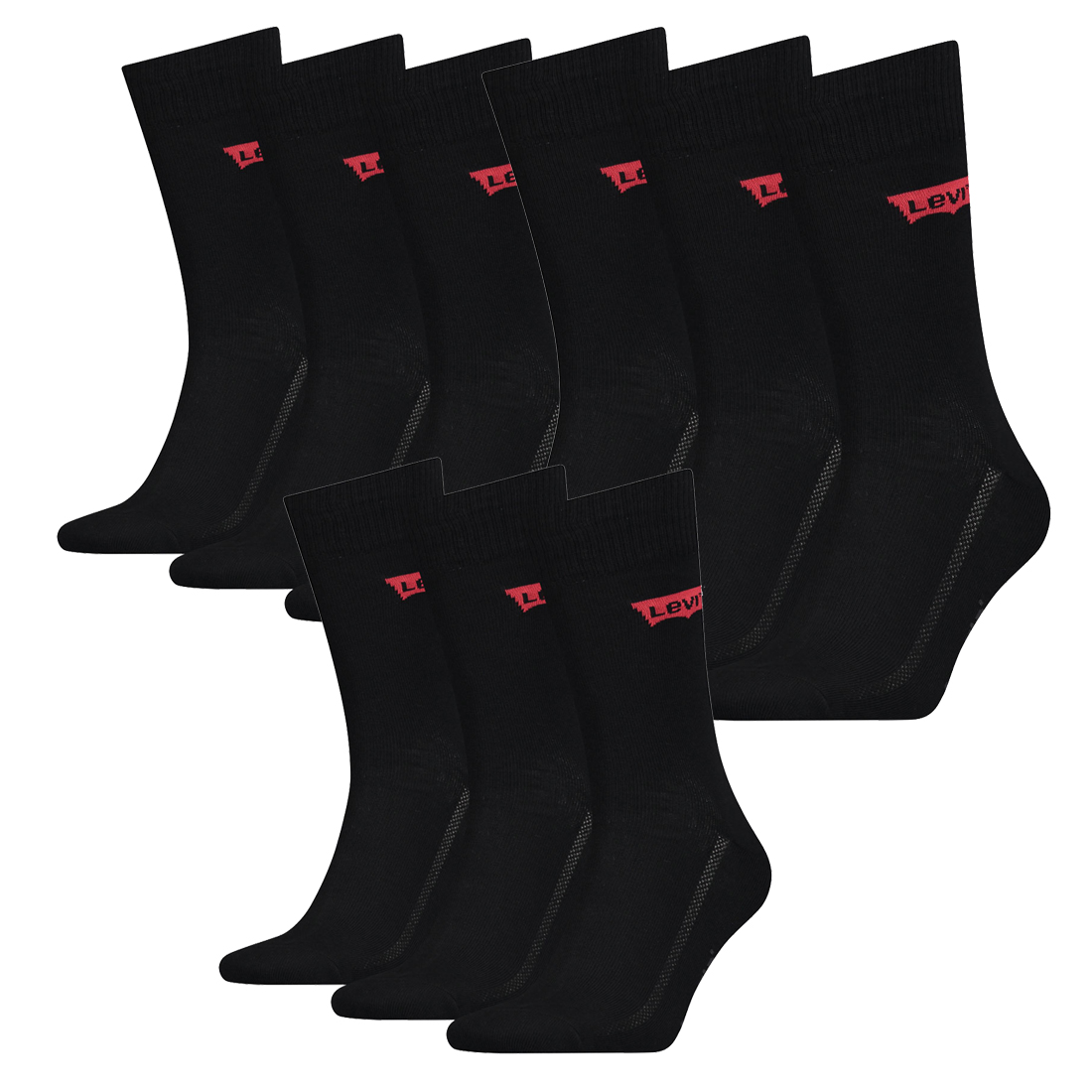 9 Paar Levis 168SF Regular Cut Unisex Socken Sneakersocken Strümpfe 903052001 von Levi&#039;s