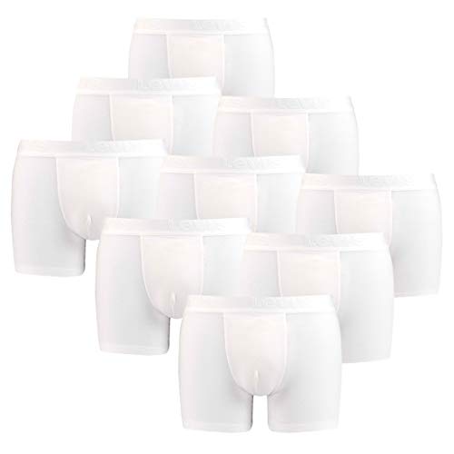 9er Pack Levis Men Premium Boxer Brief Boxershorts Herren Unterhose Pant Unterwäsche, Farbe:White, Bekleidungsgröße:L von Levi's