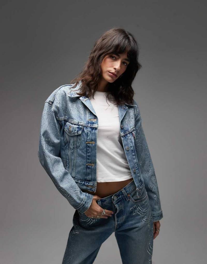 BEYONCÉ X LEVI'S - Western Crystal Collection - Jeansjacke in Blau von Levi's