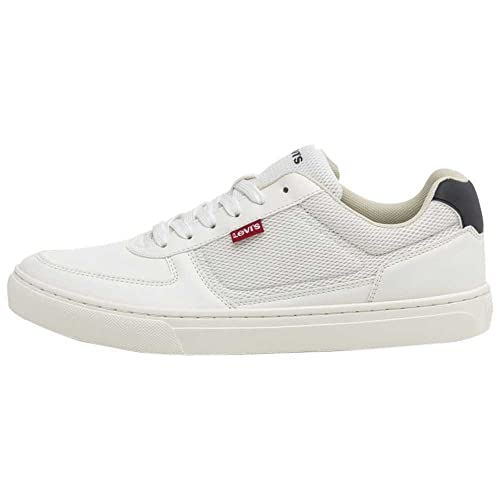 LEVIS FOOTWEAR AND ACCESSORIES Herren Liam Sneakers, Regular White, 44 EU von Levi's