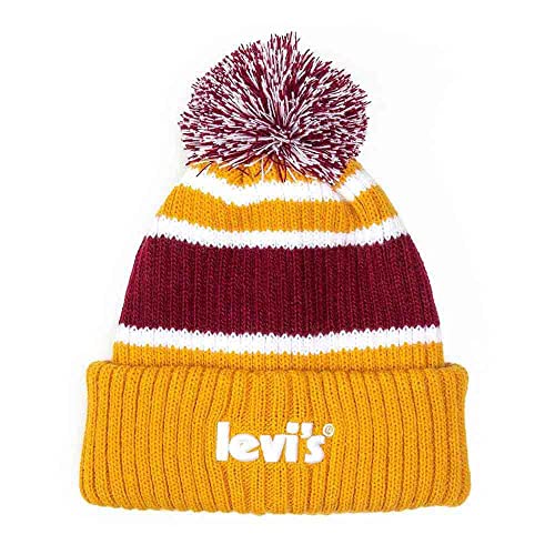 LEVIS FOOTWEAR AND ACCESSORIES Unisex Holiday Beanie Hat, Dull RED, One Size von Levi's