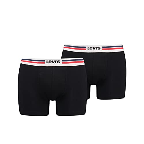 Levi's Herren Boxer Unterwäsche, Schwarz, XXL (2er Pack) von Levi's