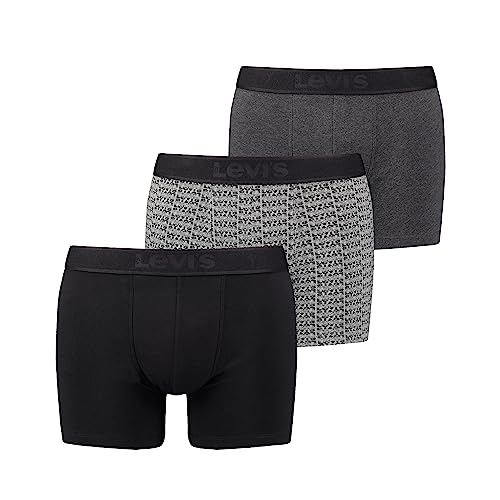 Levi's Herren Boxer, Black Grey Combo Dark, S (2er Pack) von Levi's