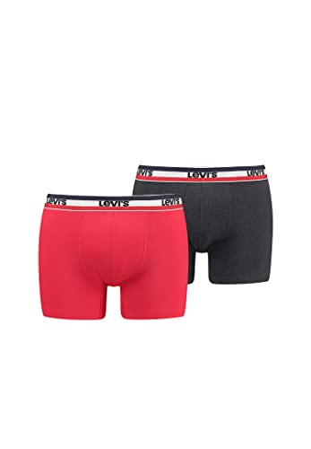 Levi's Herren Boxer Underwear, Red/Black, XL von Levi's