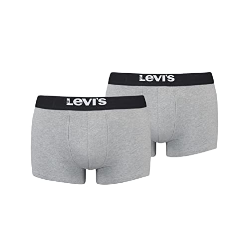 Levi's Herren Trunk Unterwäsche, Grau, XL (2er Pack) von Levi's