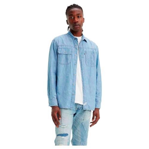 LEVIS Men's LS Auburn Worker Blues, LINDE Chambray, XL von Levi's